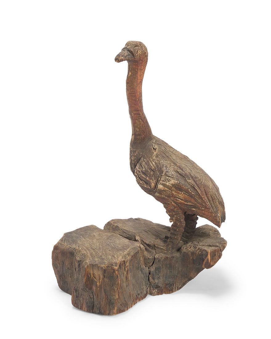 A Folk Art carved wood goose (1 of 5)