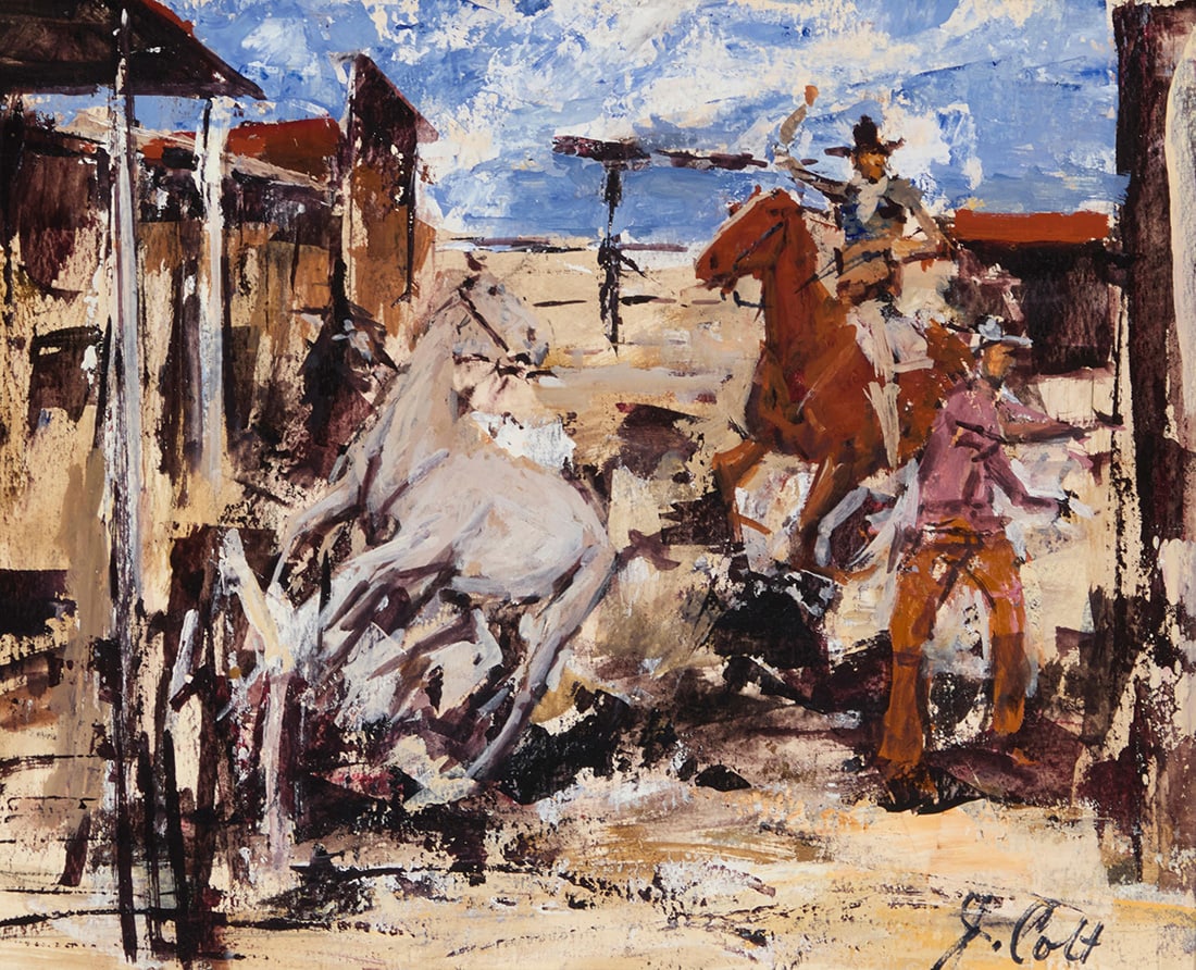 James Lee Colt (1922-2005), "Restless Bronco" (1 of 6)