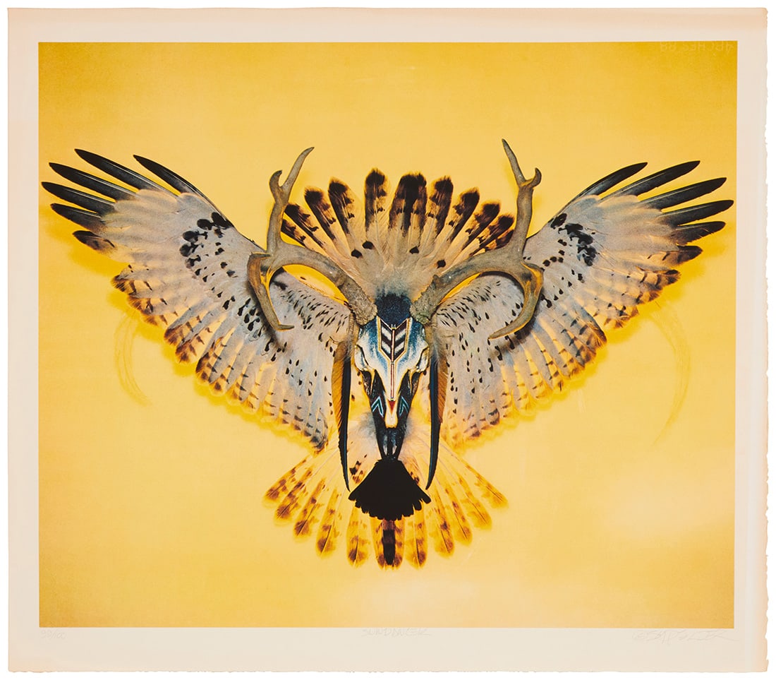Boyd Elder (1944-2018), "Sundancer," 1975: Boyd Elder(1944-2018)"Sundancer," 1975Offset lithograph in colors on Arches paperEdition: 99/100Signed, titled, and numbered in pencil in the lower margin: © Boyd Elder; Cirrus Editions Ltd, Los Ange