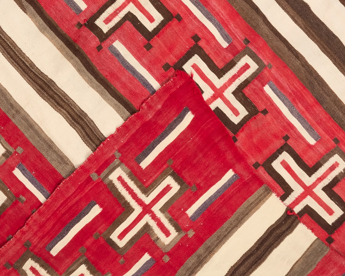 A Navajo wearing blanket variant with spider woman crosses - 2