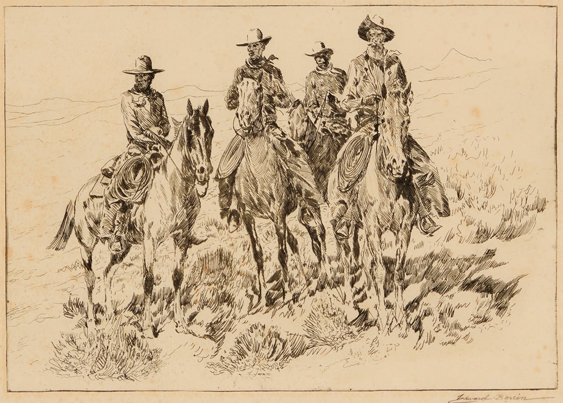 Edward Borein (1872-1945), "Ranahans" (1 of 6)