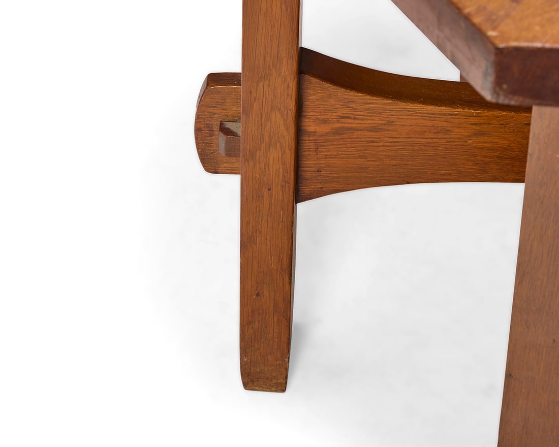 A Gustav Stickley hexagonal library table, no. 625 - 4