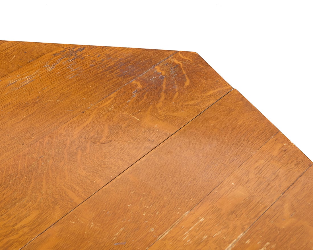 A Gustav Stickley hexagonal library table, no. 625 - 5