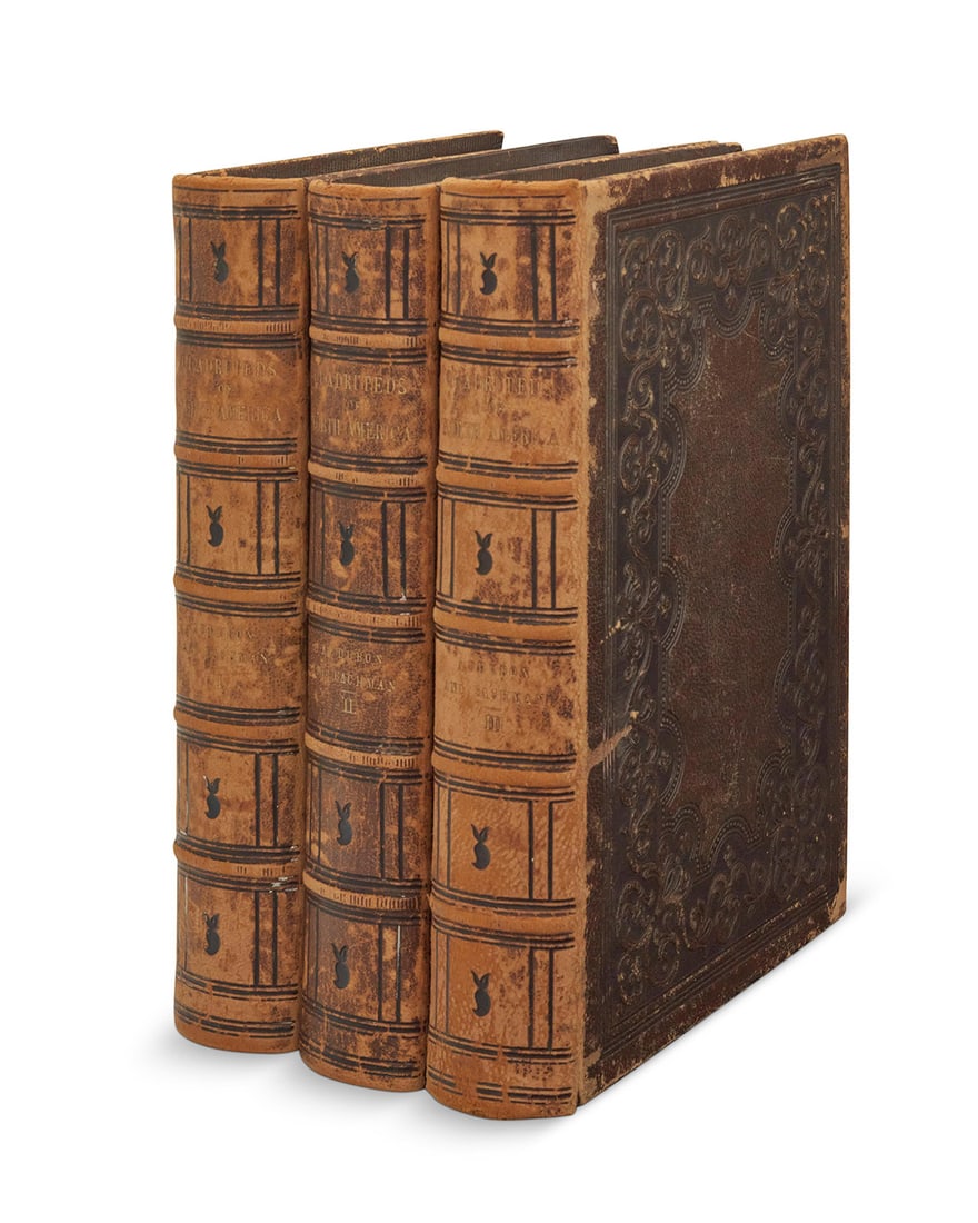 John James Audubon (1785-1851), "The Quadrupeds of North America," 1870-1871: John James Audubon (1785-1851) "The Quadrupeds of North America," 1870-1871 Hardcover royal octavo in three volumes Audubon, John James and John Bachman. "The Quadrupeds of North America." New York: