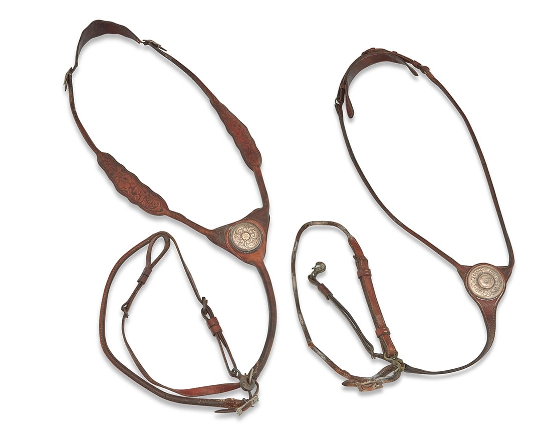 Two leather horse tack martingales including Edward H Bohlin (1 of 10)