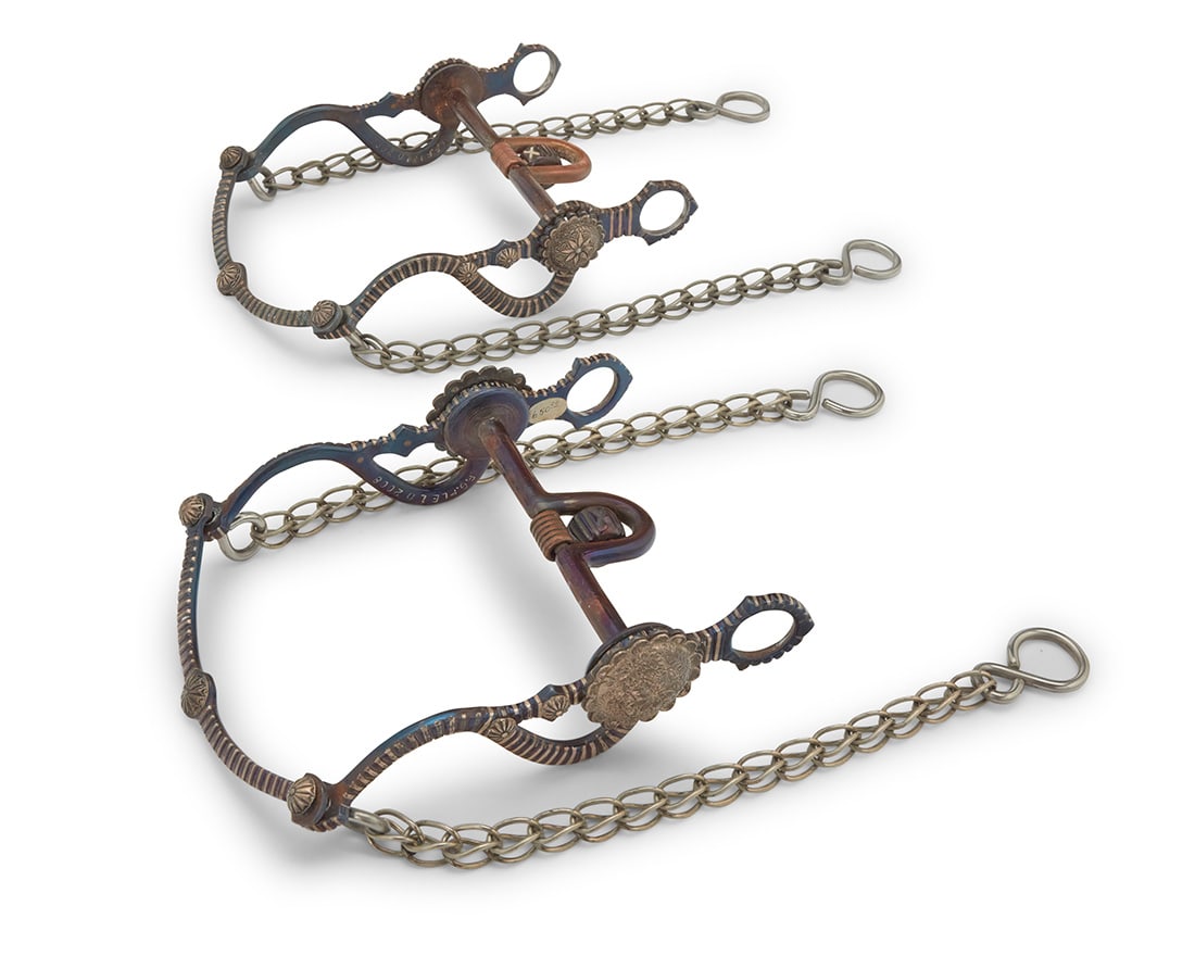 Two Edwin George E.G. Field mixed metal parade style horse bits (1 of 7)