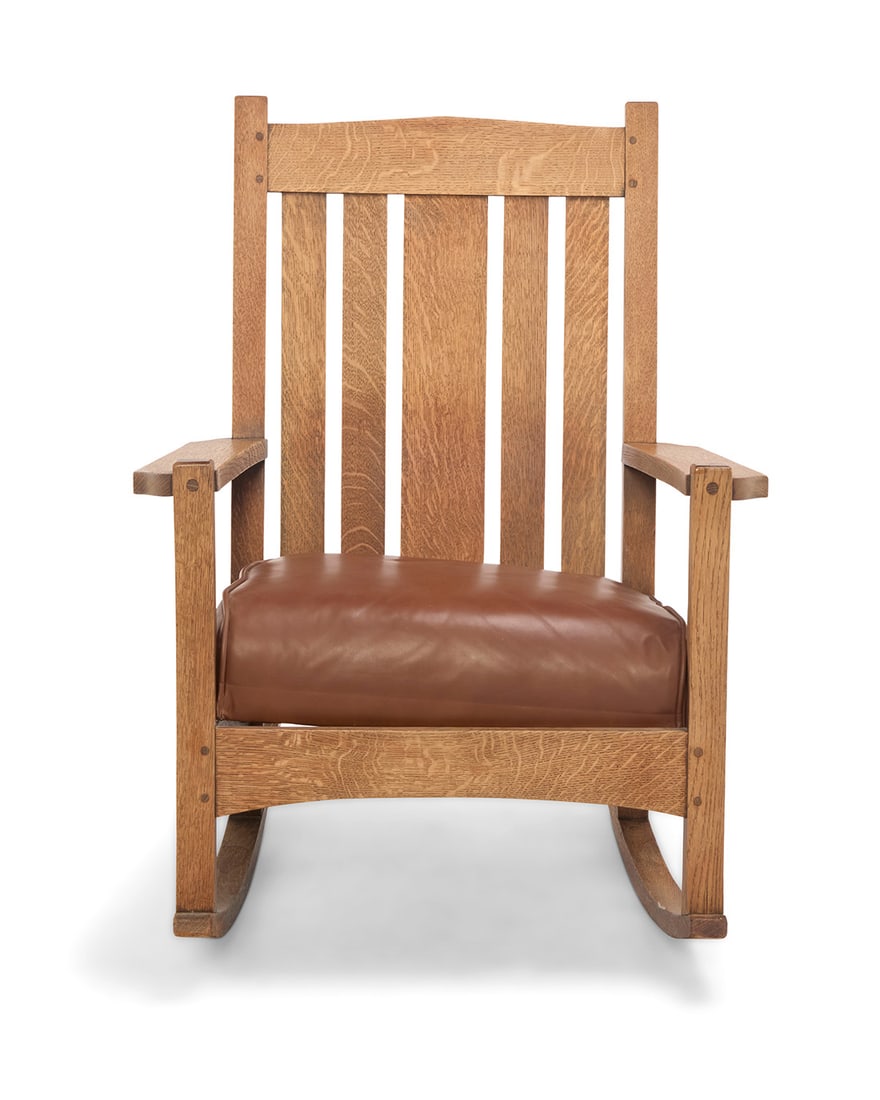 An L. & J. G. Stickley Onondaga rocking chair, no. 751 - 2
