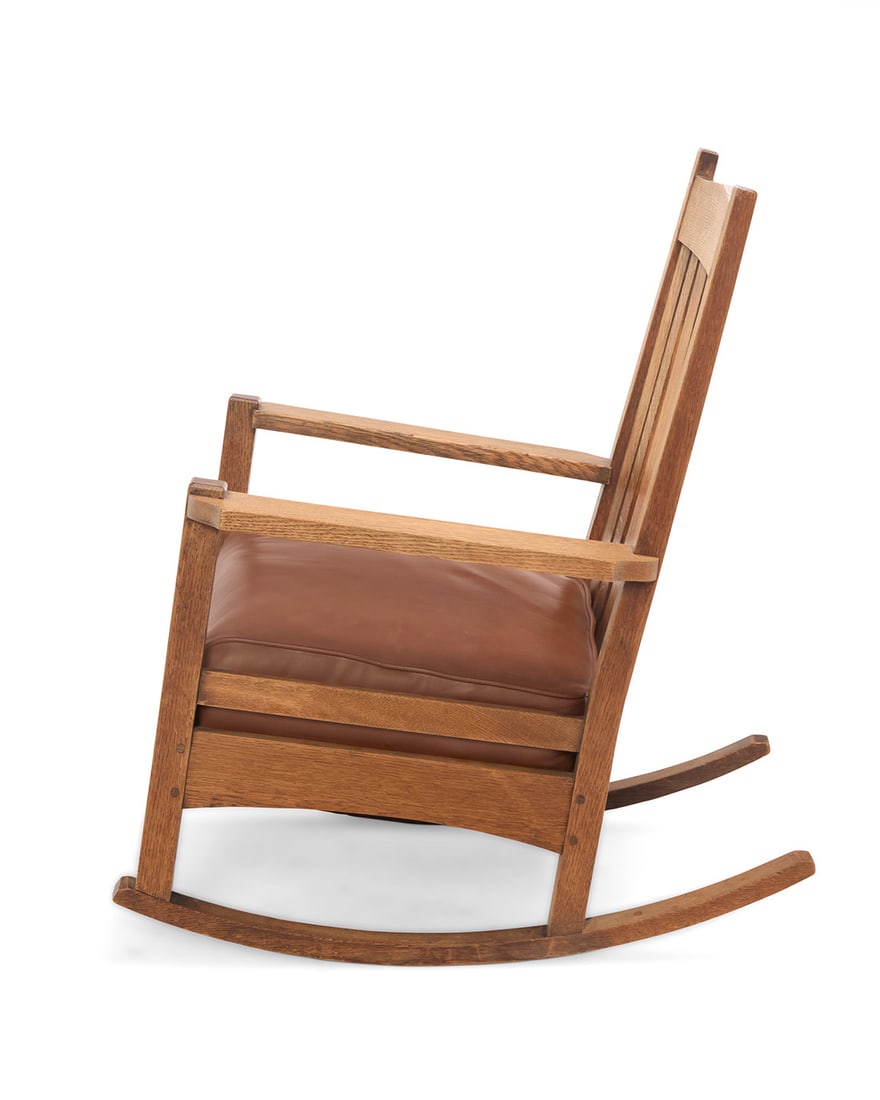 An L. & J. G. Stickley Onondaga rocking chair, no. 751 - 6