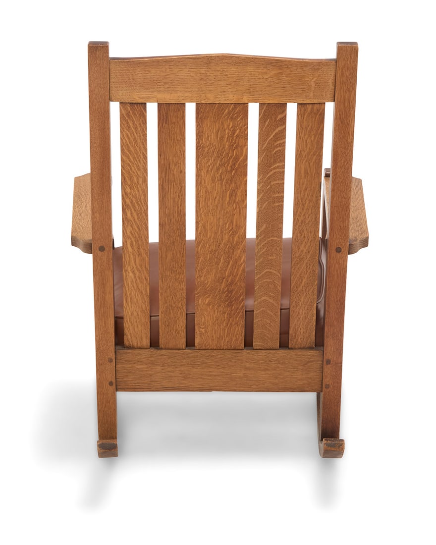 An L. & J. G. Stickley Onondaga rocking chair, no. 751 - 7