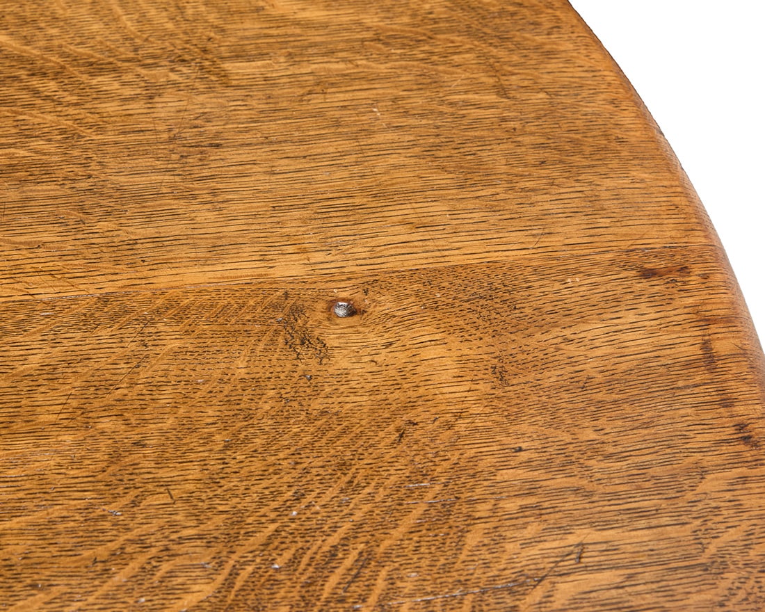 A large Charles Stickley oak dining table - 7