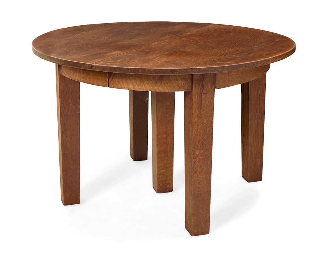 An Arts & Crafts extension dining table - 4