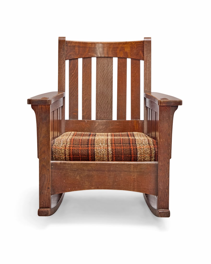 A Limbert oak rocking chair - 2
