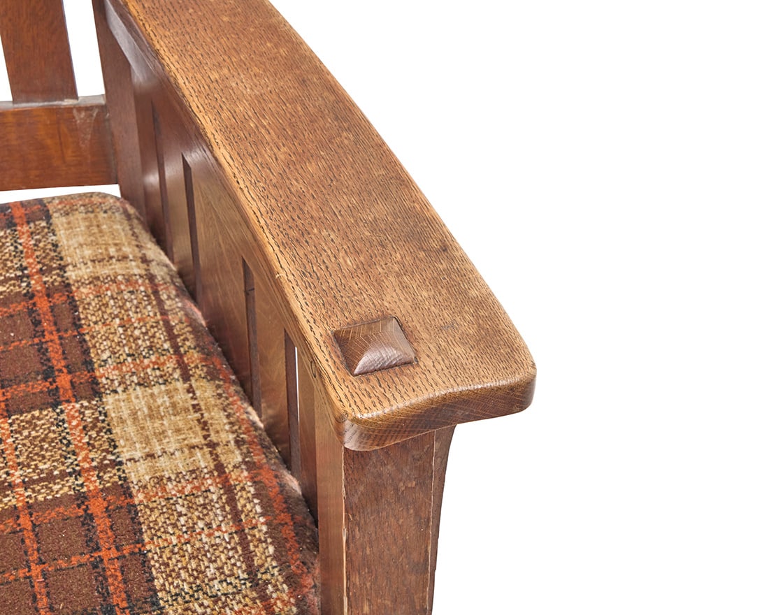 A Limbert oak rocking chair - 3