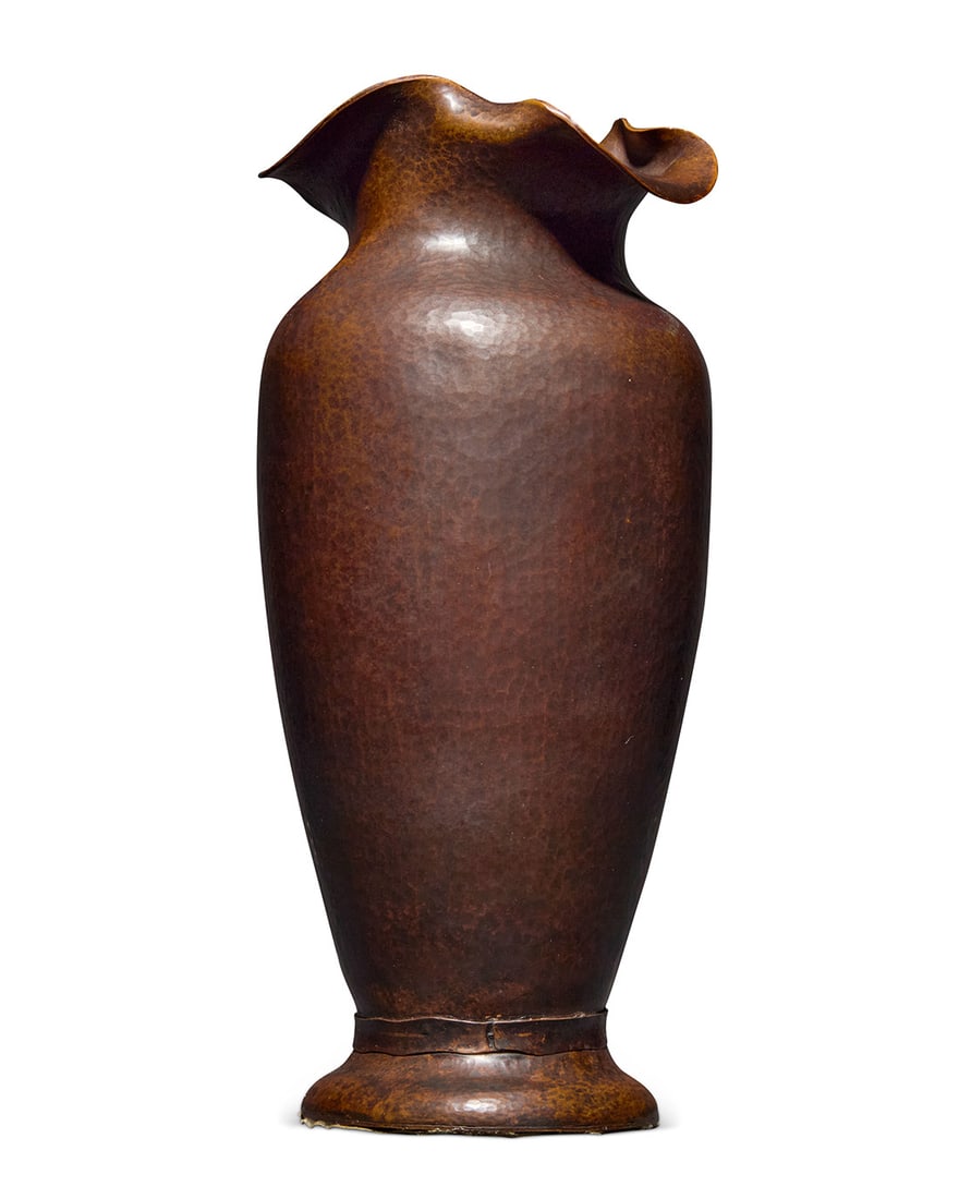 Albert Berry (1878-1949), A hammered copper vase, early 20th century (1 of 5)