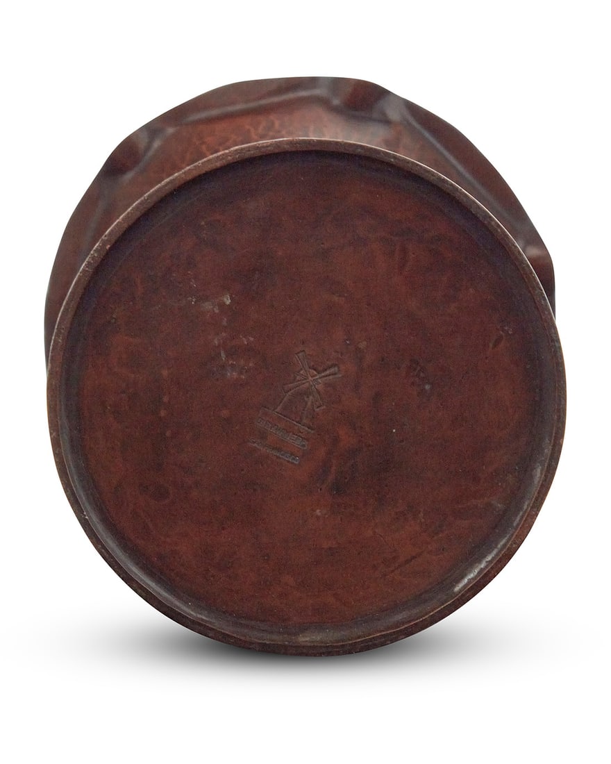 A Dirk van Erp hammered copper vase - 4