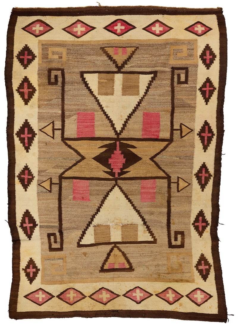 A Navajo Storm Pattern rug - 4