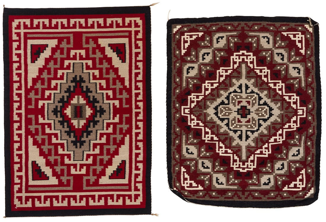 Two small Navajo Ganado textiles (1 of 4)