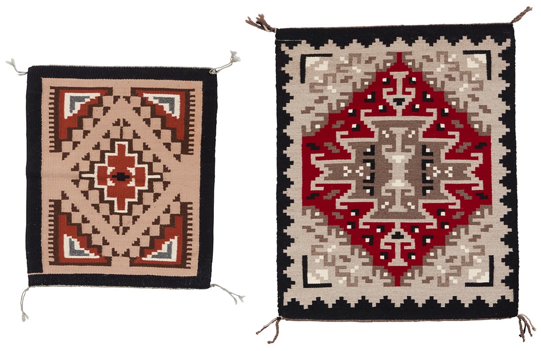 Two small Navajo Ganado textiles (1 of 4)