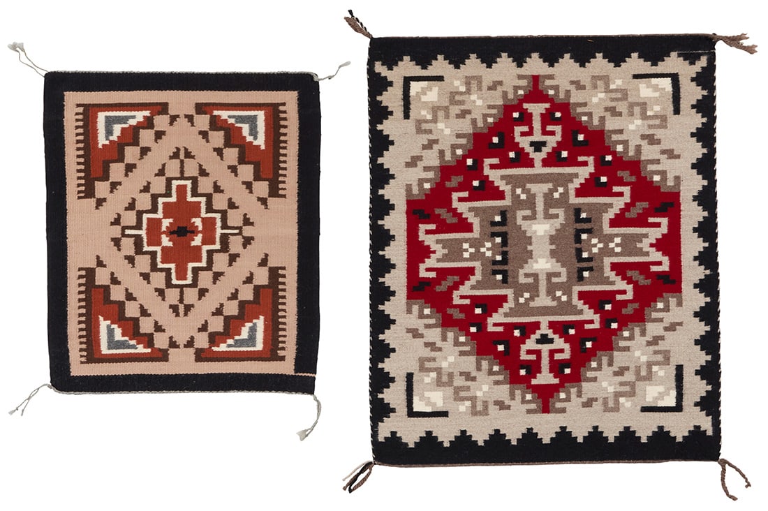 Two small Navajo Ganado textiles - 4