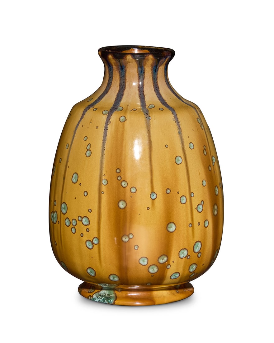 An Arts & Crafts crystalline glazed pottery vase (1 of 4)