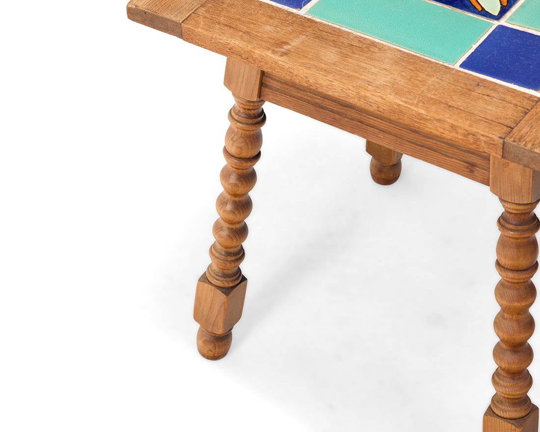 Three California tile top side tables - 11
