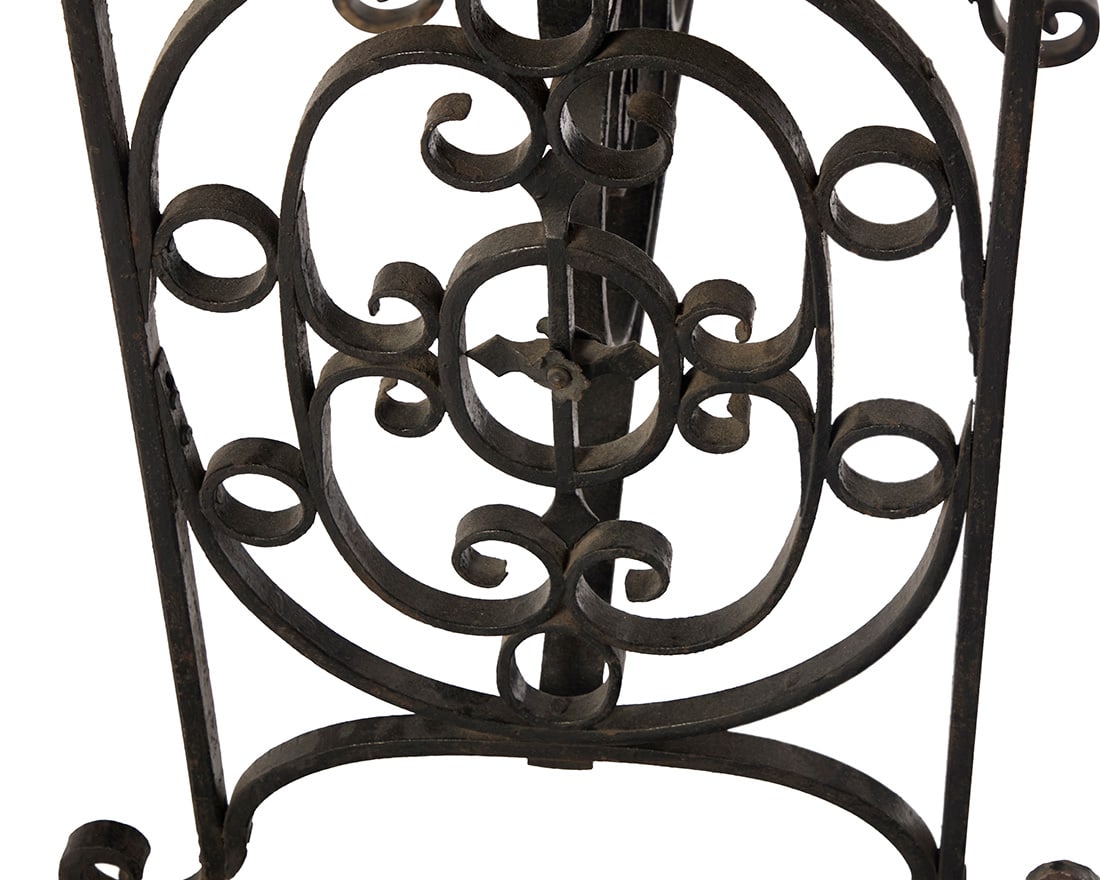 A Spanish Revival tile top table - 8