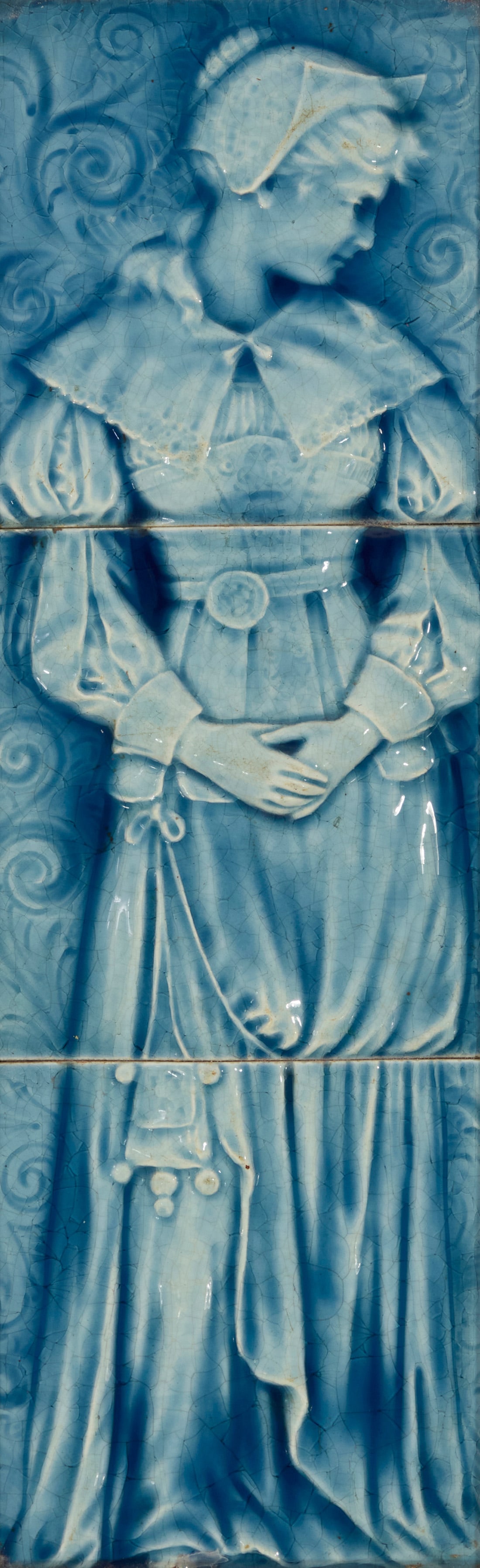 Two American Encaustic Tiling Co. glazed ceramic panels - 2