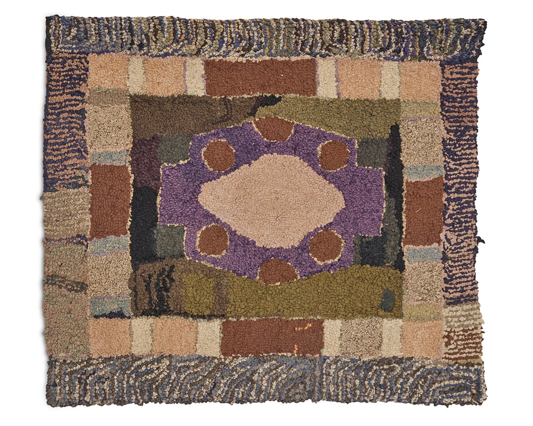 Two American hooked rugs - 4