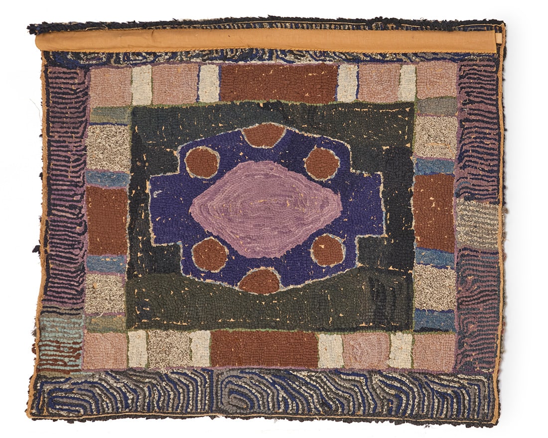Two American hooked rugs - 5