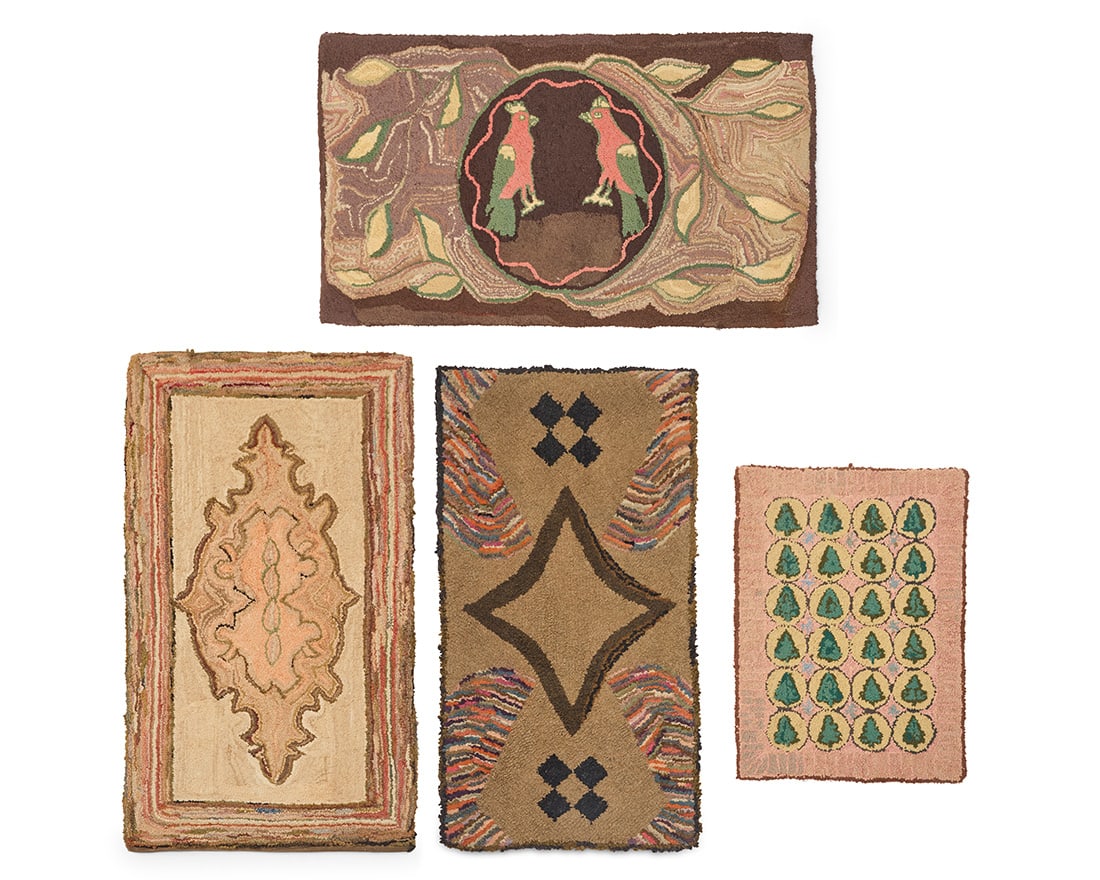 A group of American hooked rugs (1 of 9)
