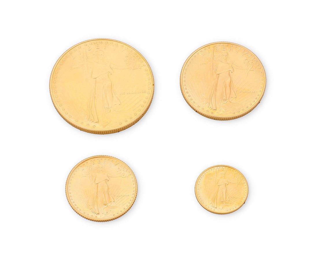 A Set of 22K Gold American Eagle Coins (1 of 2)