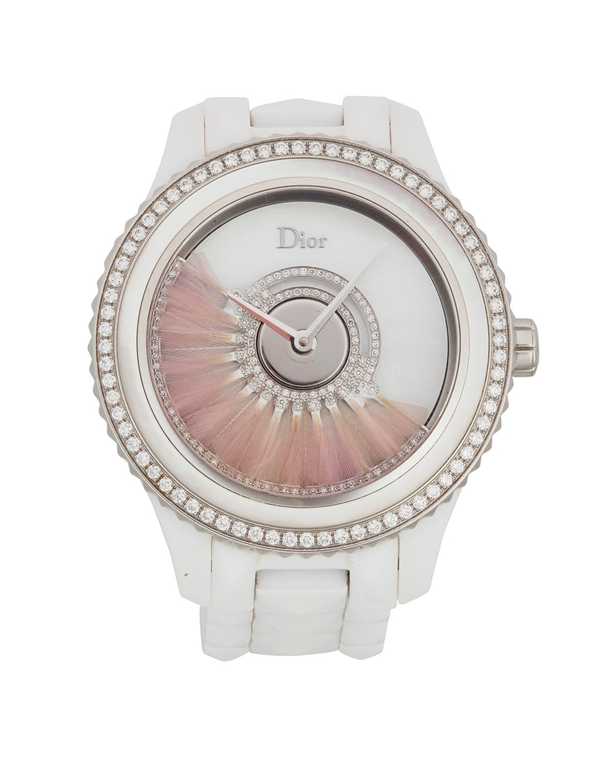 Christian Dior: A Stainless-Steel, Ceramic and Diamond 'VIII Grand Bal' Watch (1 of 4)