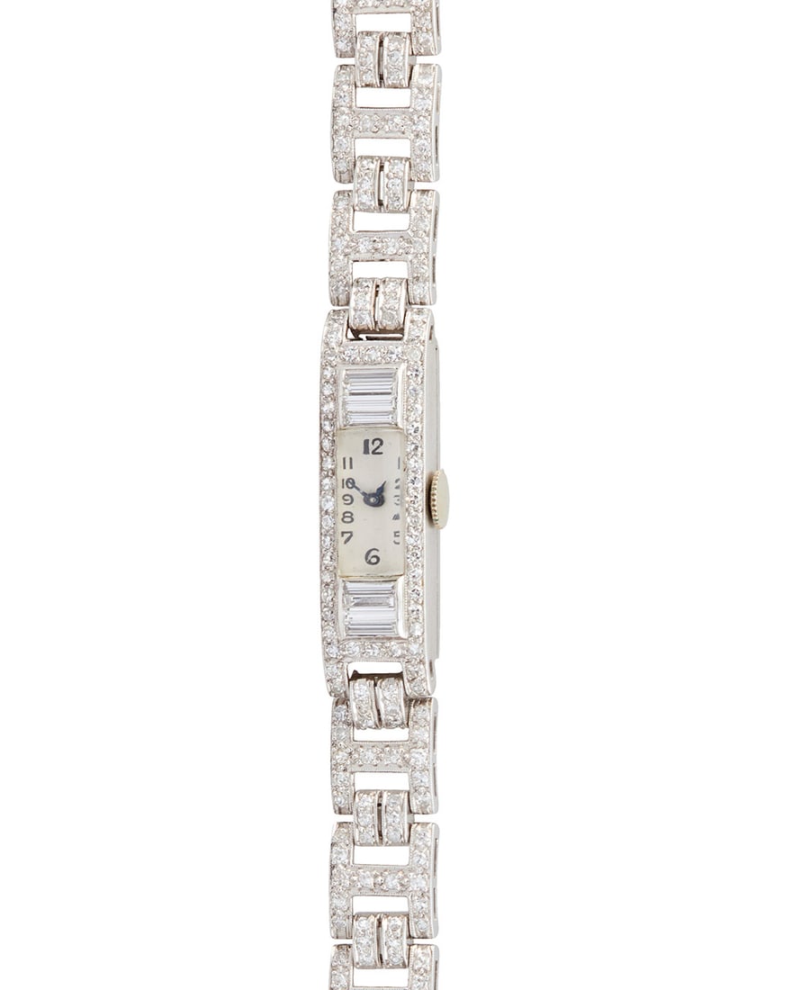 Audemars Piguet: An Art Deco Platinum and Diamond Watch (1 of 4)