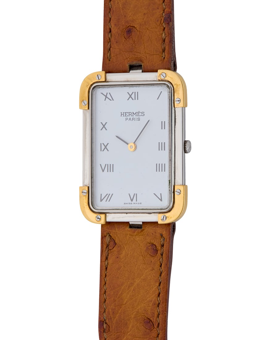 Hermes: A Stainless Steel and Gold Plated 'Croisier' Watch (1 of 5)