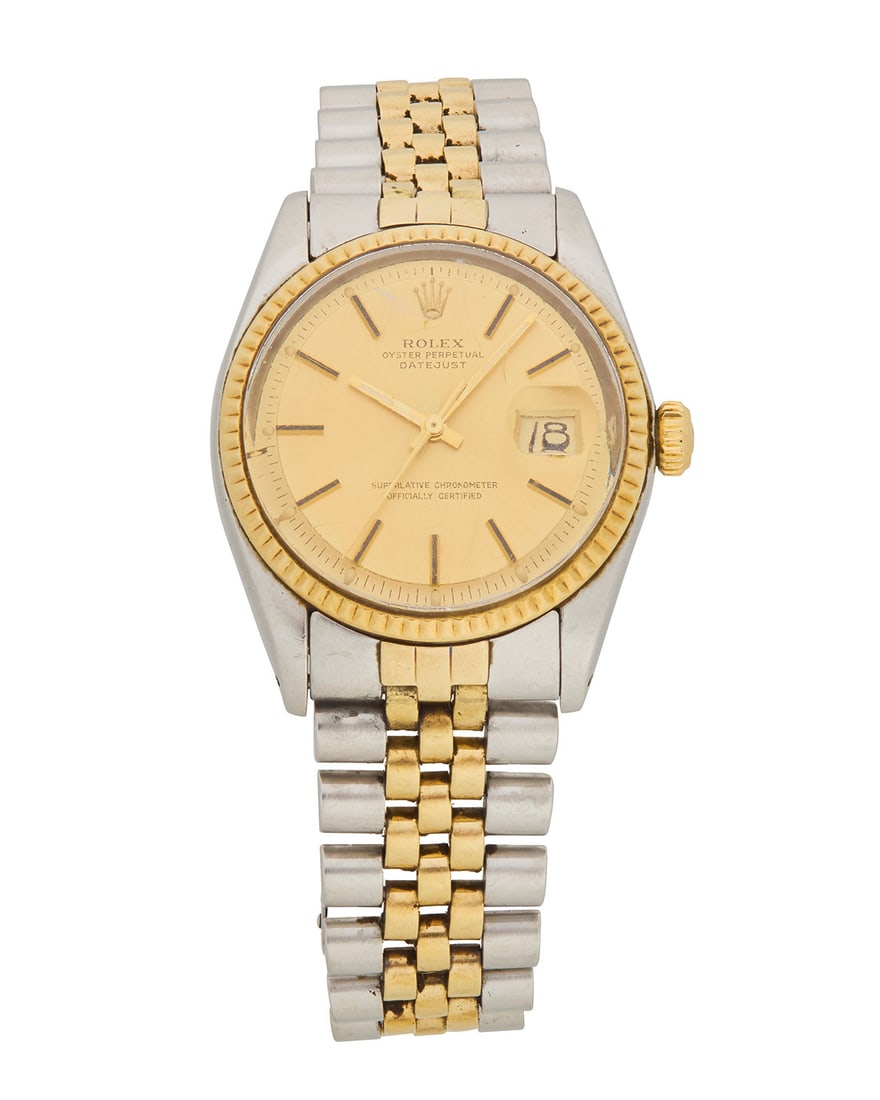 Rolex: Stainless-Steel 'Oyster Perpetual Date-Just' Watch (1 of 3)