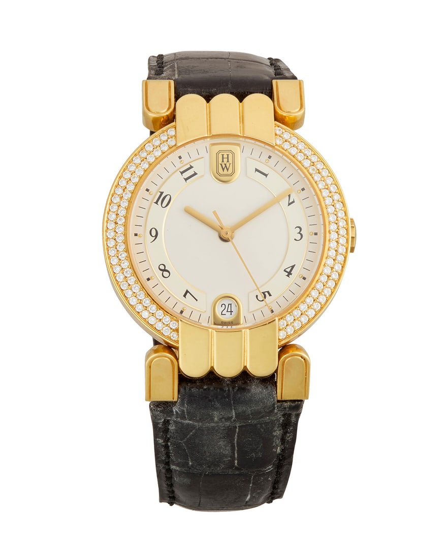 Harry Winston: An 18K Gold and Diamond 'Premier' Watch (1 of 3)