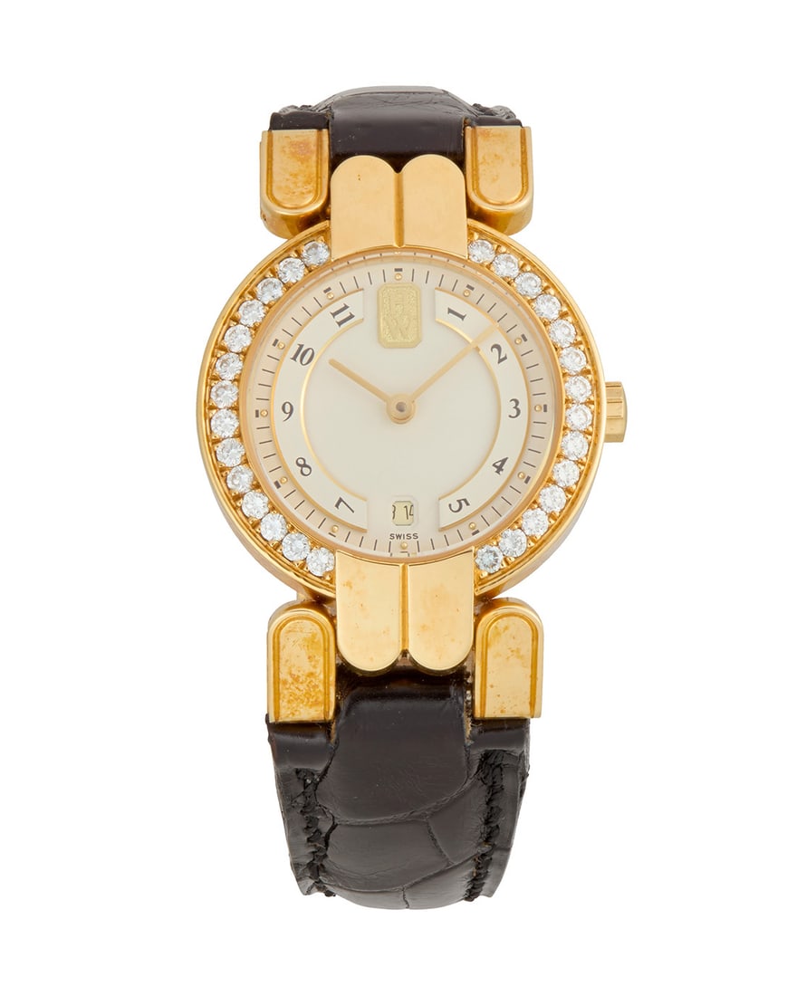 Harry Winston: An 18K Gold and Diamond 'Premier' Watch (1 of 3)