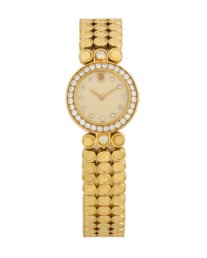 Harry Winston: An 18K Gold and Diamond 'Premier' Watch (1 of 3)
