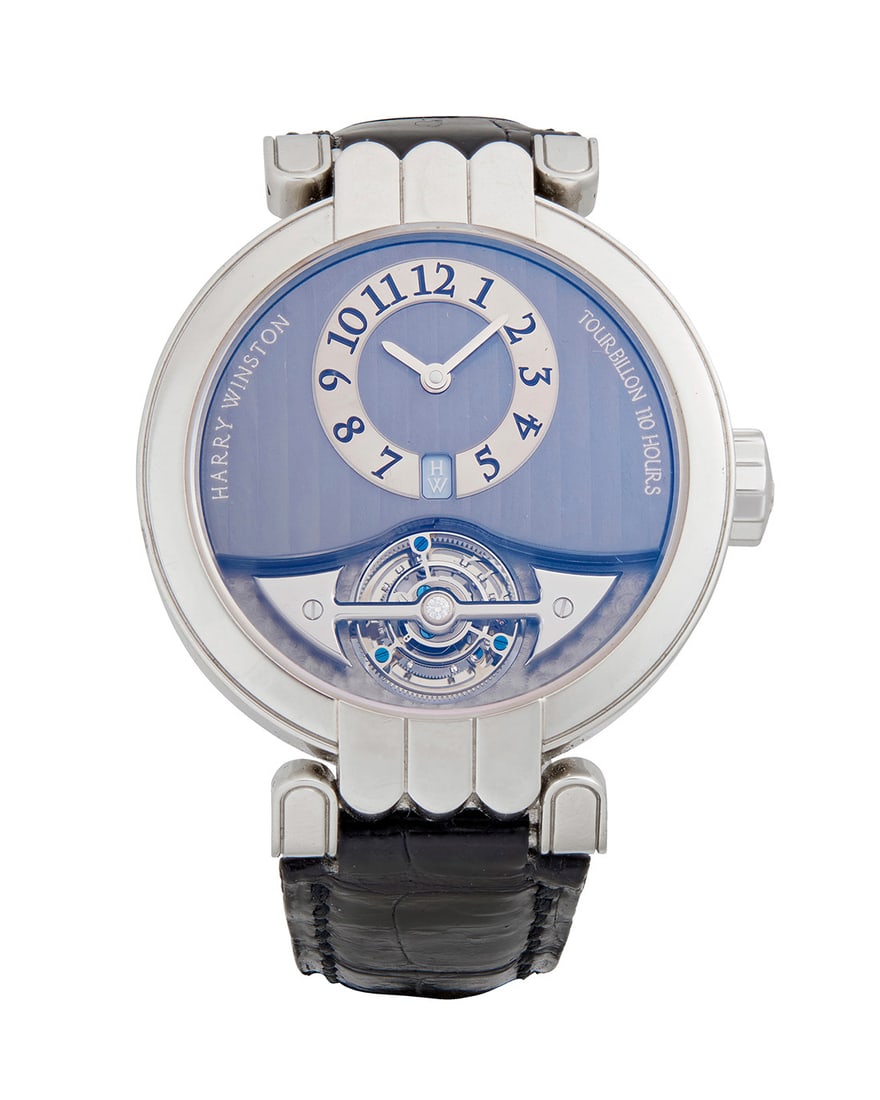 Harry Winston: A Platinum 'Excenter Tourbillion' Limited Edition Watch (1 of 5)