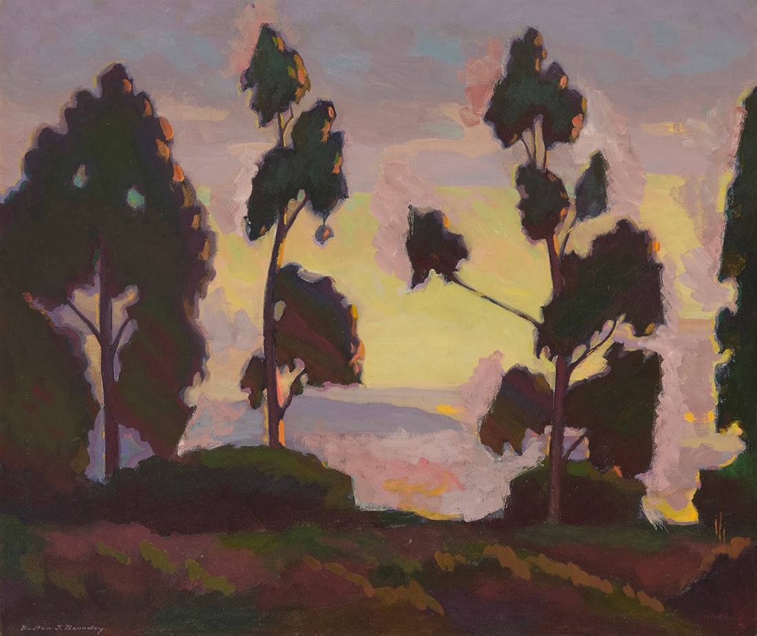 Burton Shepard Boundey (1879-1962), Eucalyptus at dusk (1 of 6)