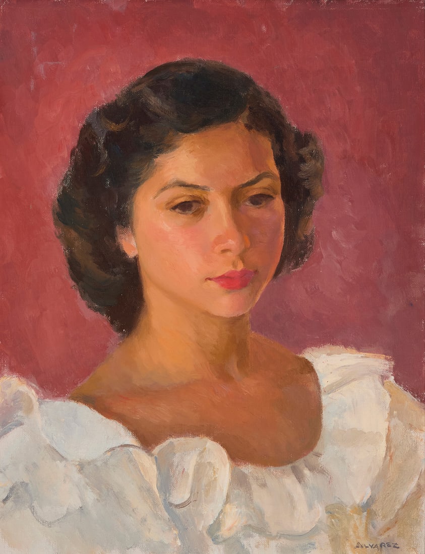 Mabel Alvarez (1891-1985), "Portrait of a Girl," circa 1930 (1 of 6)