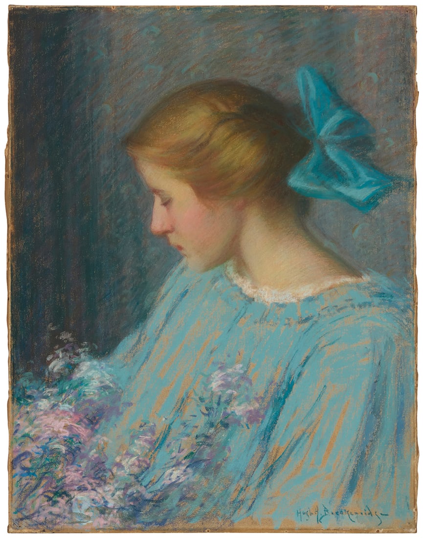 Hugh Henry Breckenridge (1870-1937), Portrait of a woman in blue (1 of 6)