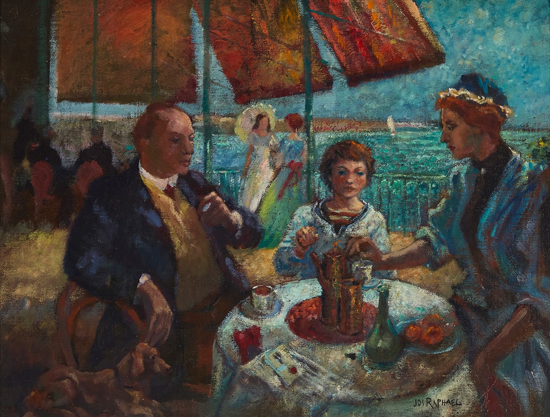 Joseph Raphael (1869-1950), "Afternoon Tea" (1 of 5)