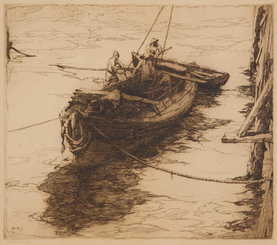 Armin Carl Hansen (1886-1957), "The Sardine Barge," 1922 (1 of 8)