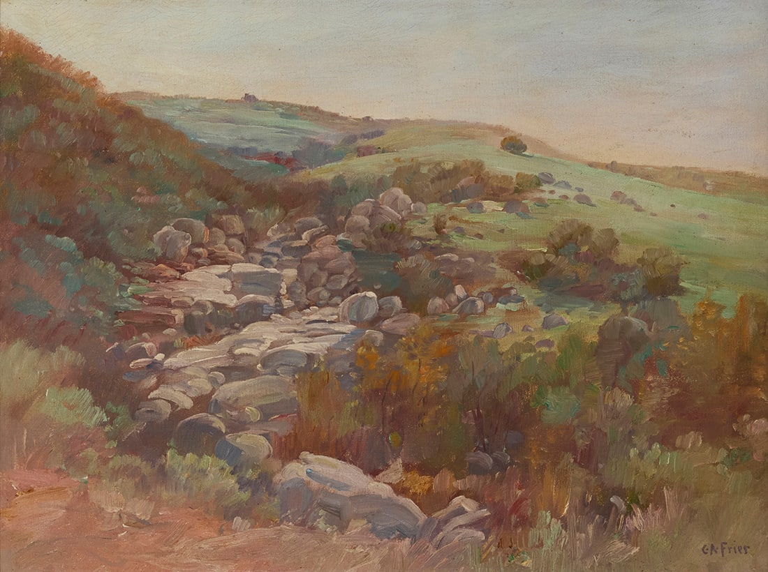 Charles Arthur Fries (1854-1940), "Rocky Arroyo" (1 of 6)