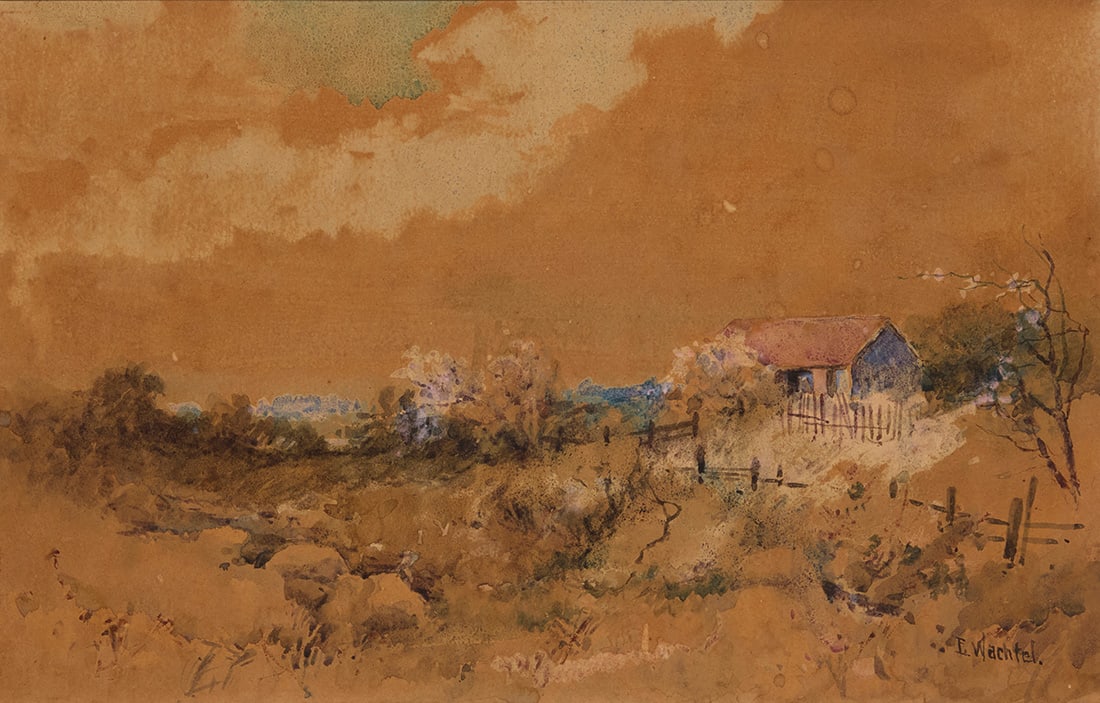 Elmer Wachtel (1864-1929), House in a landscape (1 of 6)