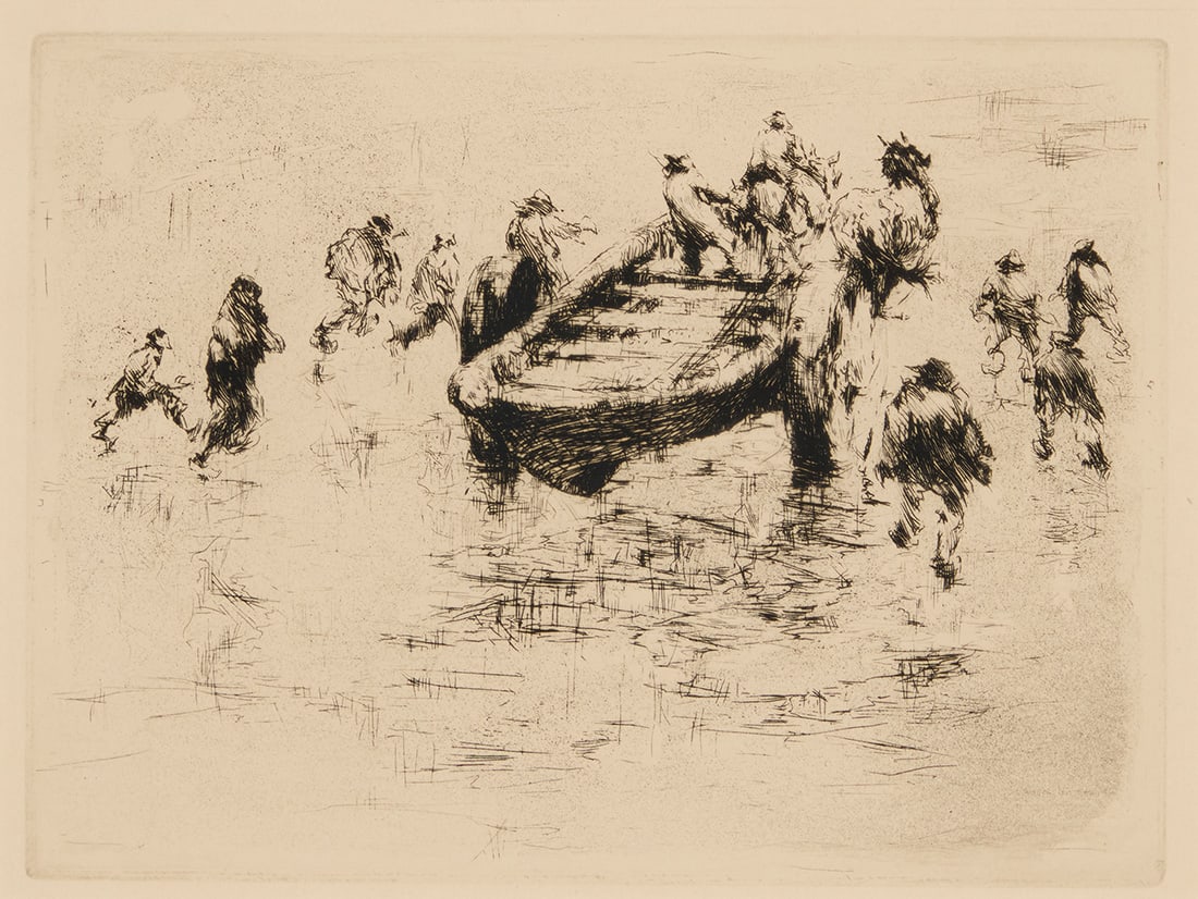 Armin Carl Hansen (1886-1957), "Lifeboat Out," 1936 (1 of 5)