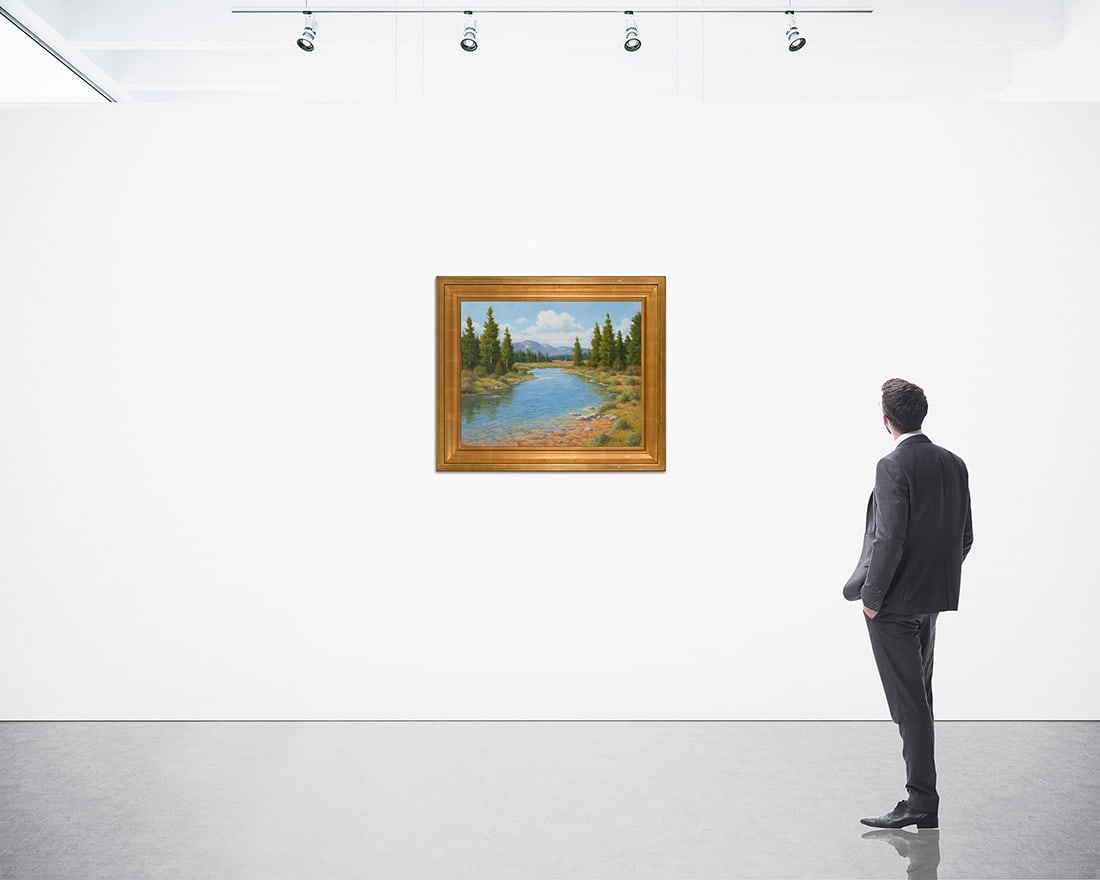 David Chapple (b. 1947), "Summer Stream" - 6