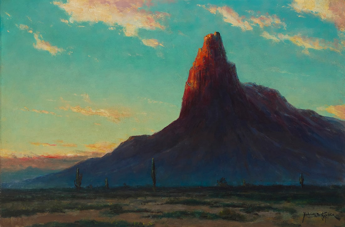 Dedrick Brandes Stuber (1878-1954), "Pichaco [sic] Peak, near Casa Grande, Arizona" (1 of 7)