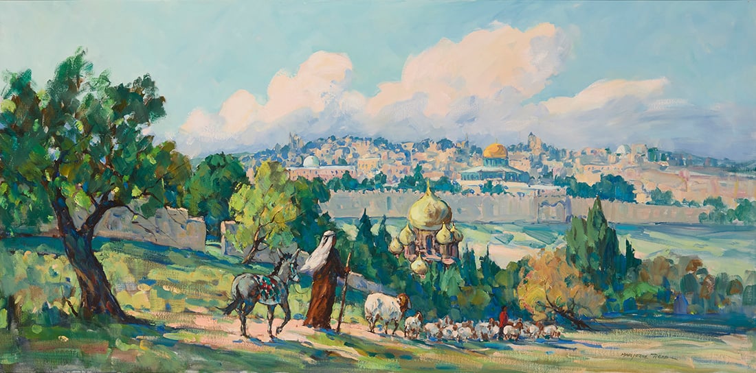 Marjorie Reed (1915-1996), "Beautiful Palestine - Jerusalem" (1 of 6)